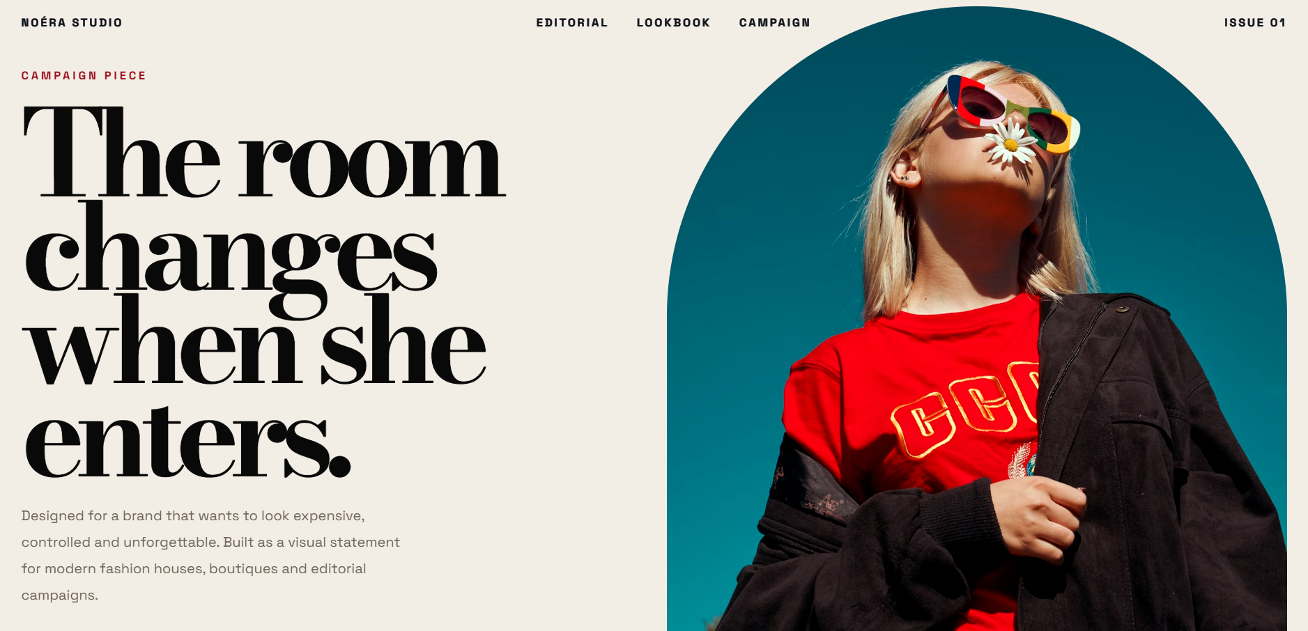 Noera fashion editorial website